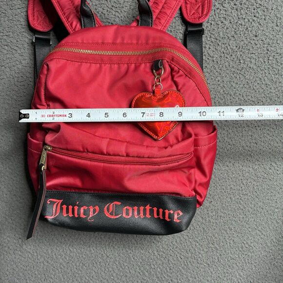 Juicy Couture Backpack Mini Red Heart Hardware Pockets Y2K Cyber main image 10